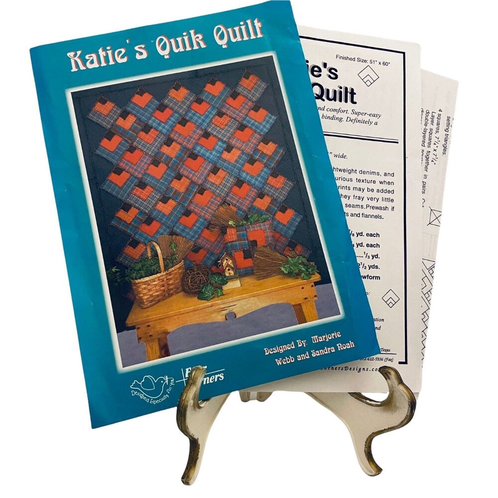 #1551 Four Corners Kattie's Quick Quilt  51x60